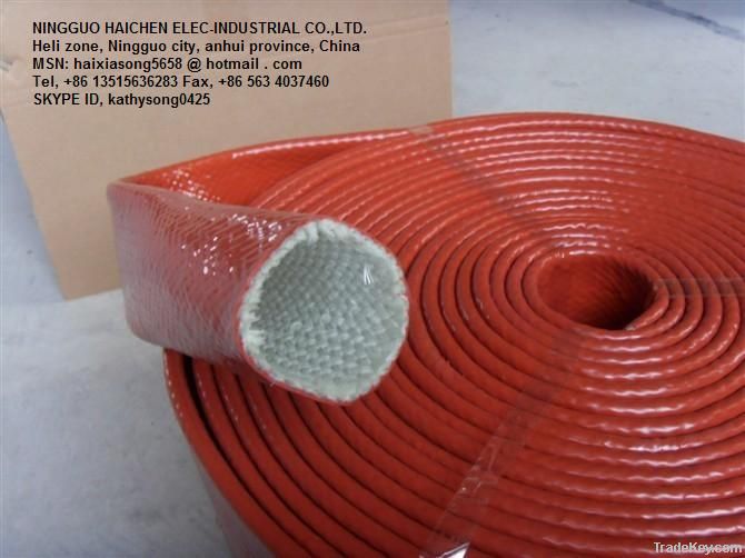 fire sleeve(silicone coated fiberglass sleeve)