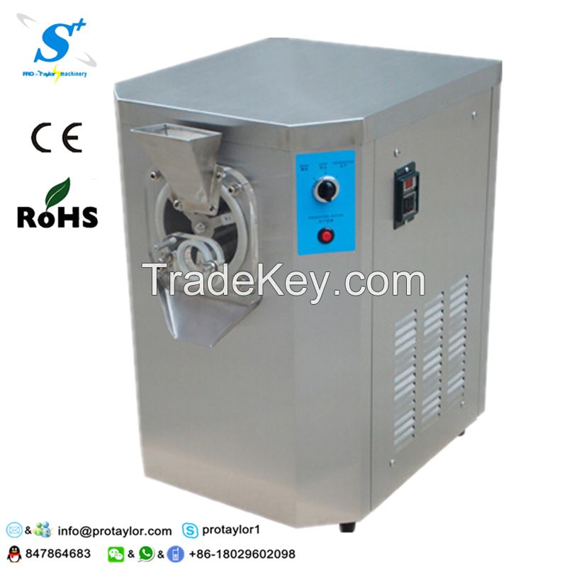 Gelato ice cream machine with stainless steel body