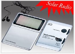 Solar mini radio with AM/FM