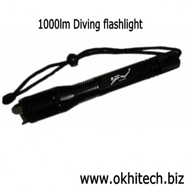 LED diving torch flashlight