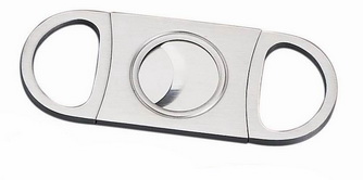stainless steel cigar cutter / double blade