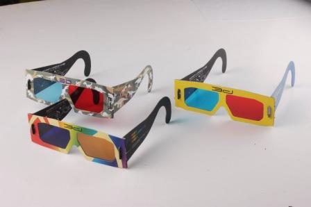 A38RGPA paper red green 3D glasses