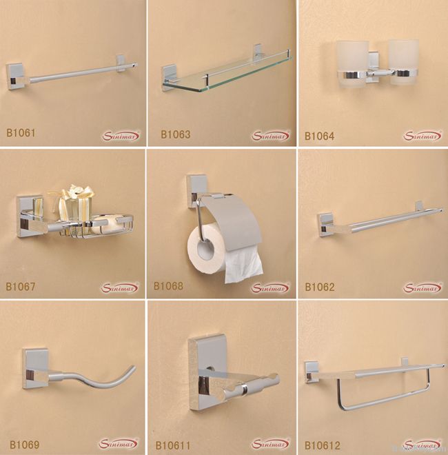 Brass bathroom accessory