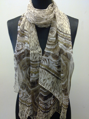 long silk scarf