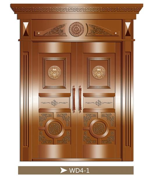 Villas copper door