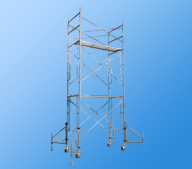 Gate type scaffoldings