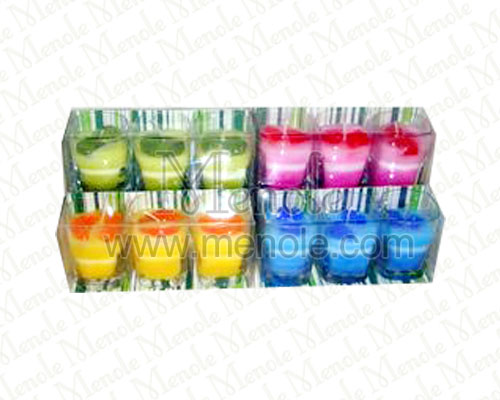 glass  candle  set