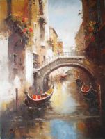 Street View Of Venice Oil Painting