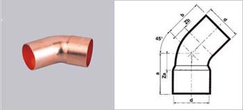 air conditioner fittings-elbow copper
