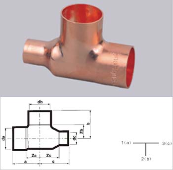 air conditioner fittings-Tee
