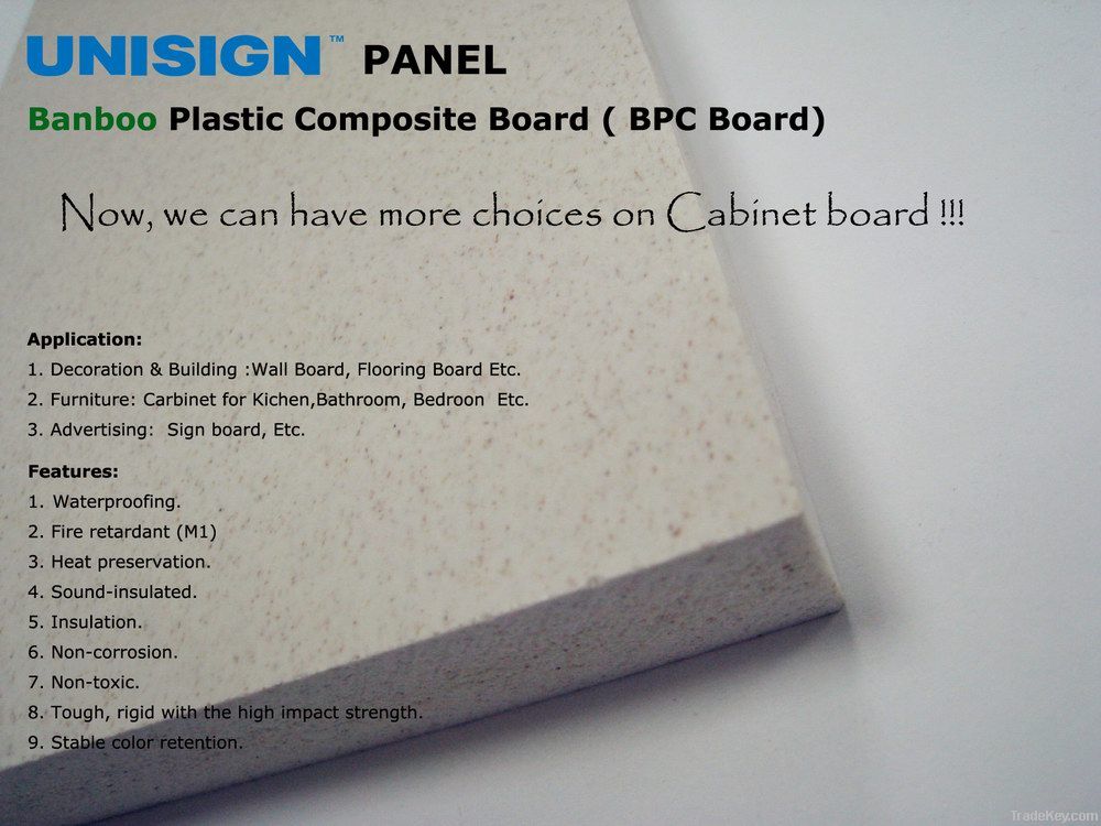 Banboo Plastic Composite Foam/Celuka Board