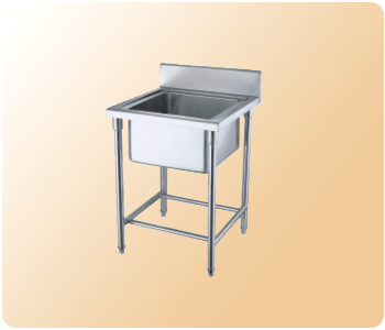 Stainless Steel Single Basin Rinsing Table