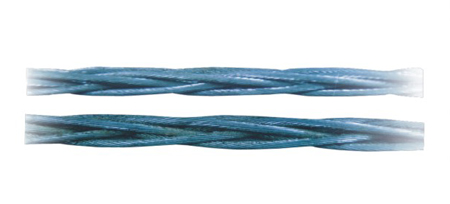 Anti twisting braided steel rope