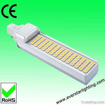 9W 950lm G24 PL LED Lamp with 56pcs 5050 SMD LED