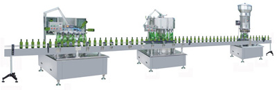 Automatic Glass Bottle Washing, Filling and Capping Machine