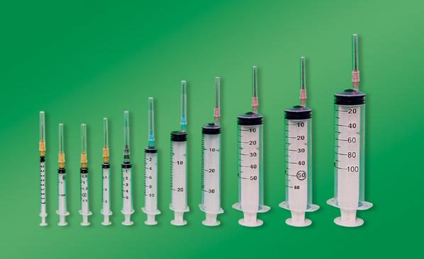 disposable syringes witn needle