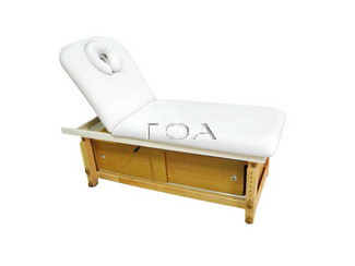 Massage Table w/ Wooden Base & Storage Box