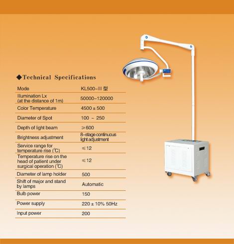 Operating Lamp (kl500-iii)