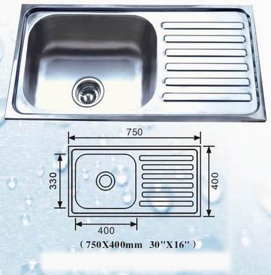 stainless steel sink (AP7540B)