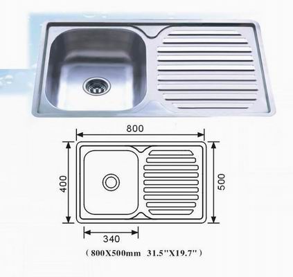 stainless steel sink  (AP8050B)