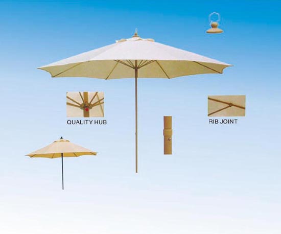 Deluxe wooden umbrella dia2.5M,outdoor umbrella