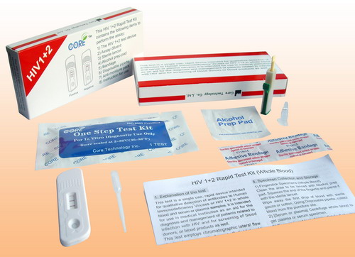 HIV 1+2 rapid test