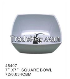 Durable big capacity eco friendly functional melamine blue rice bowl Colored different size flat bottom melamine bowl