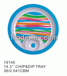 Highly welcomed printing useful plastic tray New design divided melamine/plastic fast food tray