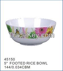 Top quality colorful melamine food storage bowl Functional large capacity melamine green durable bread mixing bowl