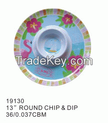 Highly welcomed printing useful plastic tray New design divided melamine/plastic fast food tray