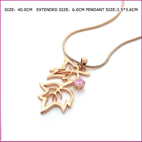 Necklace with Maple Leaf Pendant