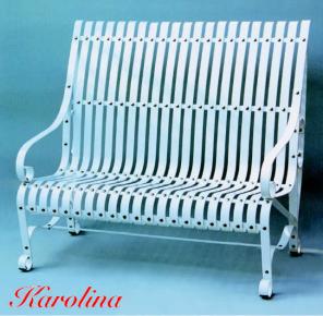 KAROLINA metal park bench