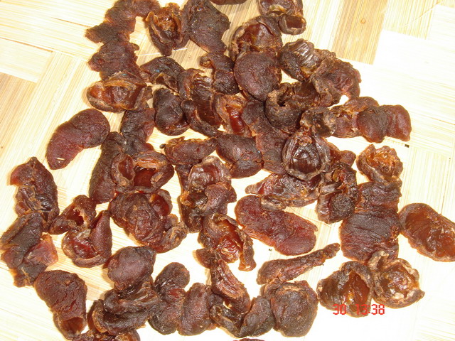 black red dried longan