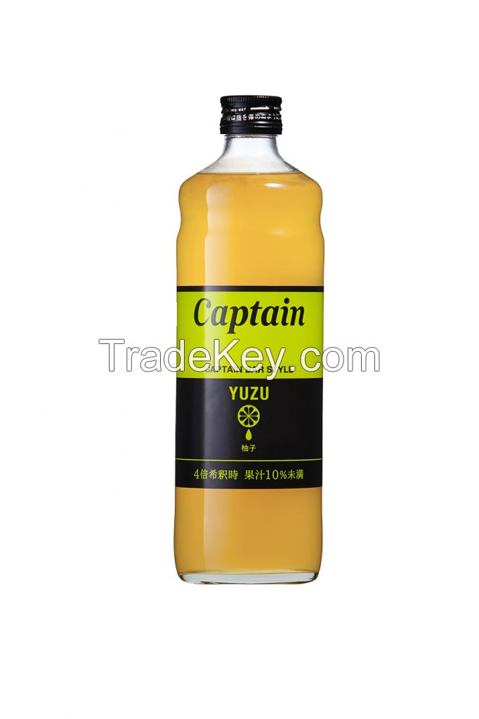 Captain Brand Yuzu Syrup / กัปตัน ไซรัป รสส้มยูสุ