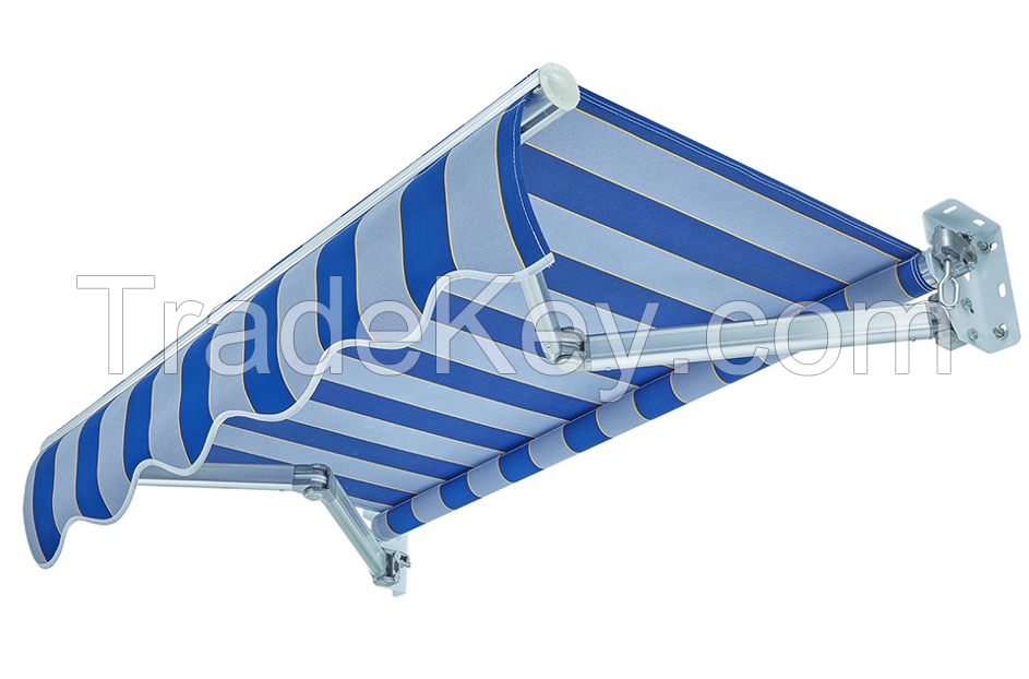 Super Sales Retractable Arm Awning Outdoor Sunshade Folding Arm Awnings