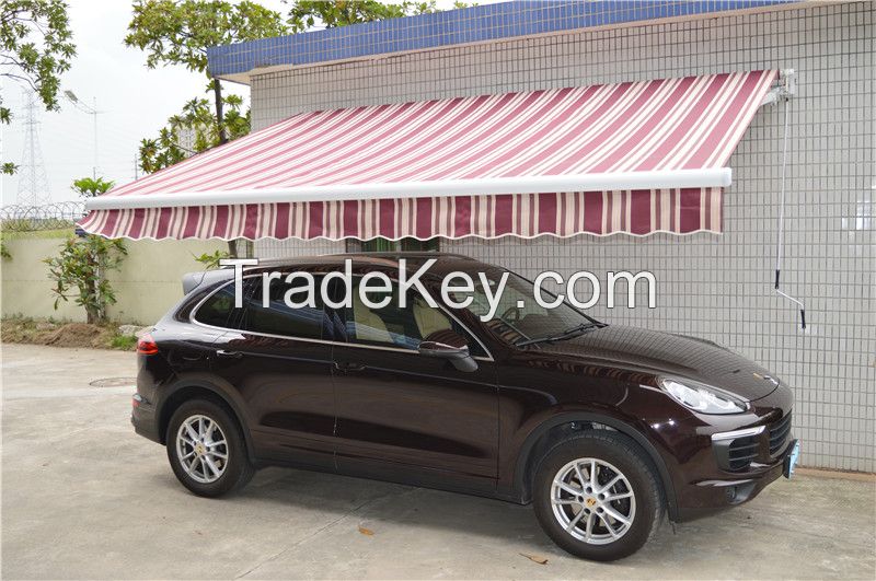 Superior quality awning window outdoor retractable commercial coffee shop and car parking awning motorized outdoor