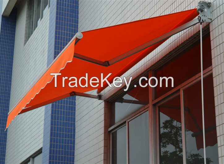 Super Sales Retractable Arm Awning Outdoor Sunshade Folding Arm Awnings