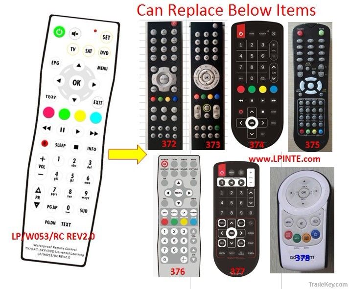 waterproof universal programmable remote control