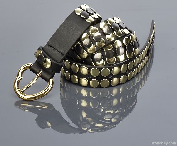 PU belt with studs