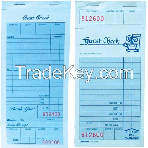 Restaurant Stationery Pads