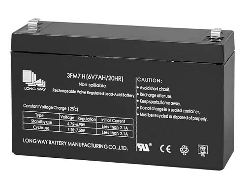 AGM Lead Acid battery 6V7AH