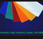High intensity reflective prismatic sheeting DM1980