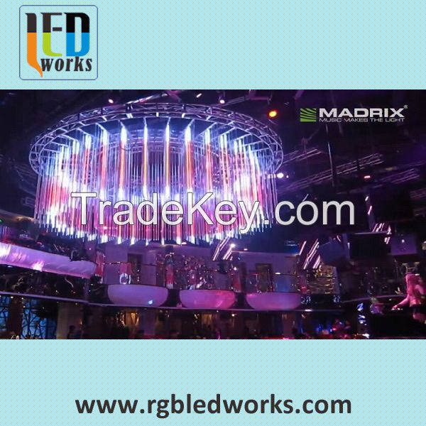 30mm diameter 1M DC15V addressable dmx 3d tube for stage disco lighting