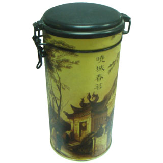 sell round tin box with plastice cover