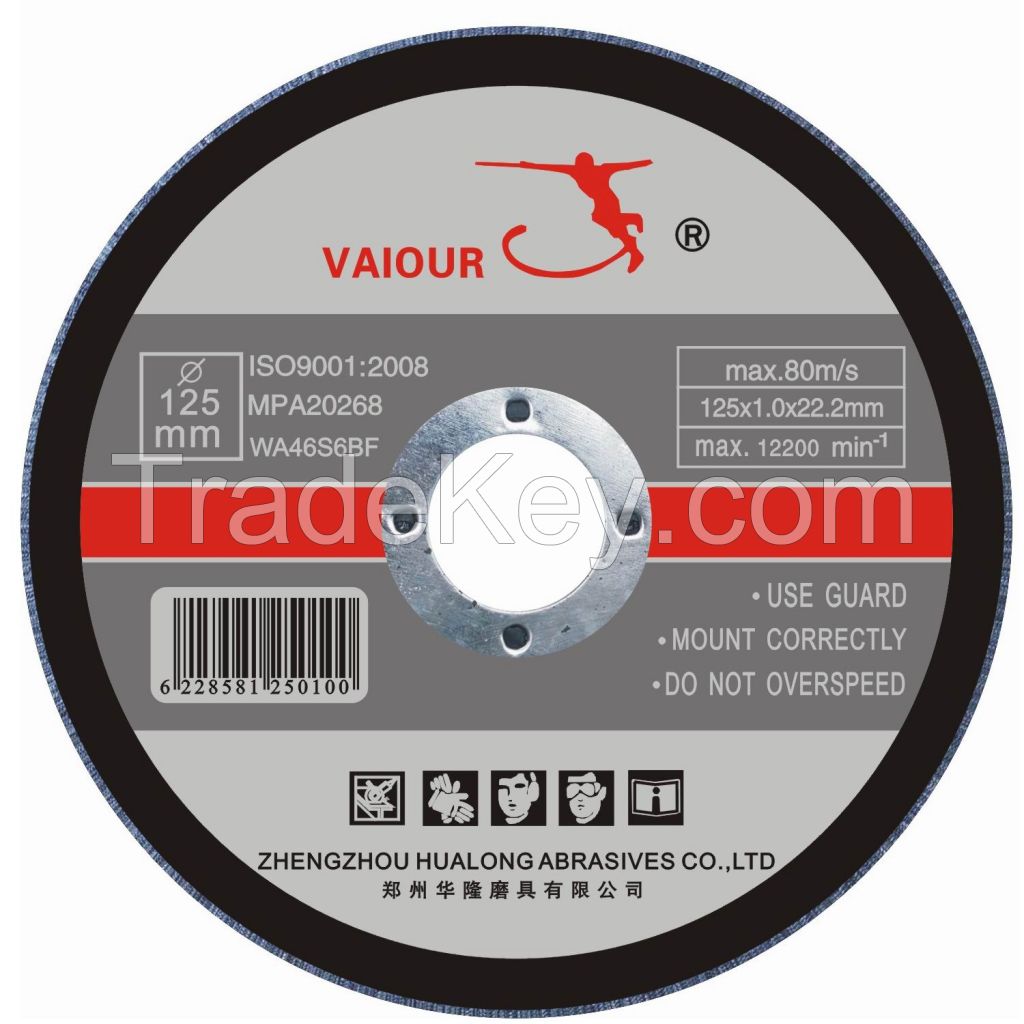 125x1.2x22.2mm Thinner Cutting Disc For Stainless Steel