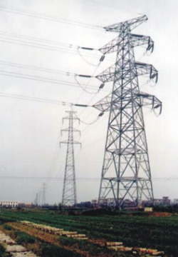 telecommunication and transmission tower