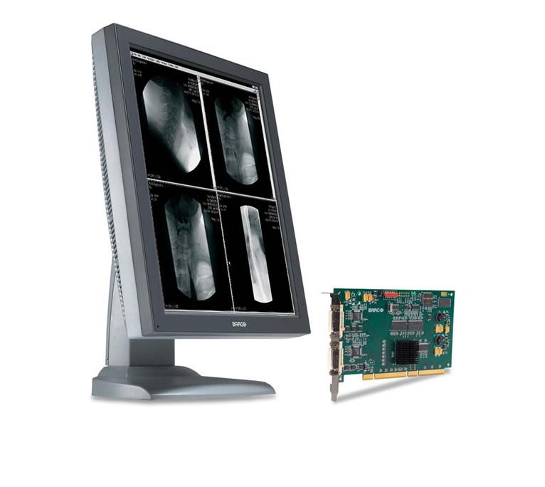 Two Nio 3MP LCD medical displays with 3MP DH card and cables