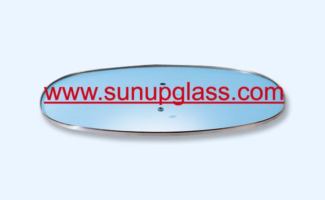 High Quality Oval Shape Glass Lid