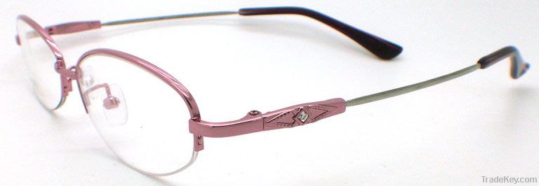 Memory Alloy Half-Rim Optical Frame for Woman (GMA-007)