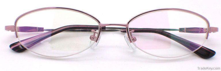 Memory Alloy Half-Rim Optical Frame for Woman (GMA-007)